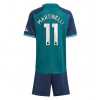 Dres Arsenal Gabriel Martinelli #11 Tretina pre deti 2023-24 Krátky Rukáv (+ trenírky)